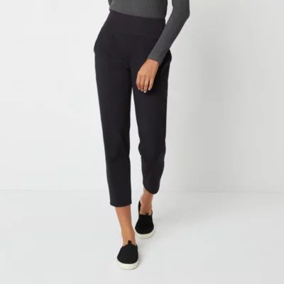 Stylus Womens Tapered High Rise Regular Fit Pull-On Pant