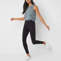 Stylus Womens Mid Rise Knit 26" 7/8 Ankle Legging