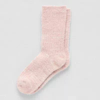 Arizona Sparkle Rib Womens 1 Pair Crew Socks