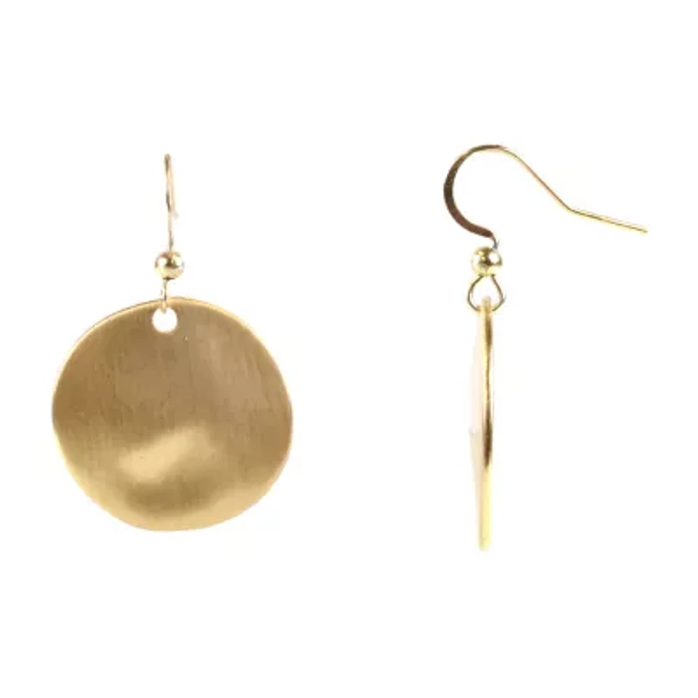 Bold Elements Round Womens Drop Earrings