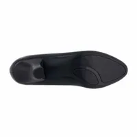Easy Street Fabulous Womens Round Cone Heel Pumps