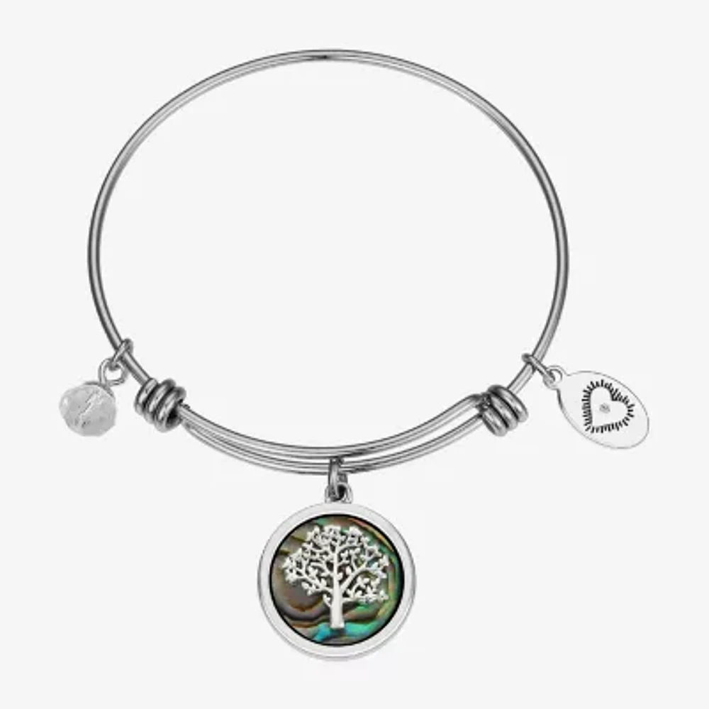 Footnotes Family Womens Stainless Steel Bangle Bracelet