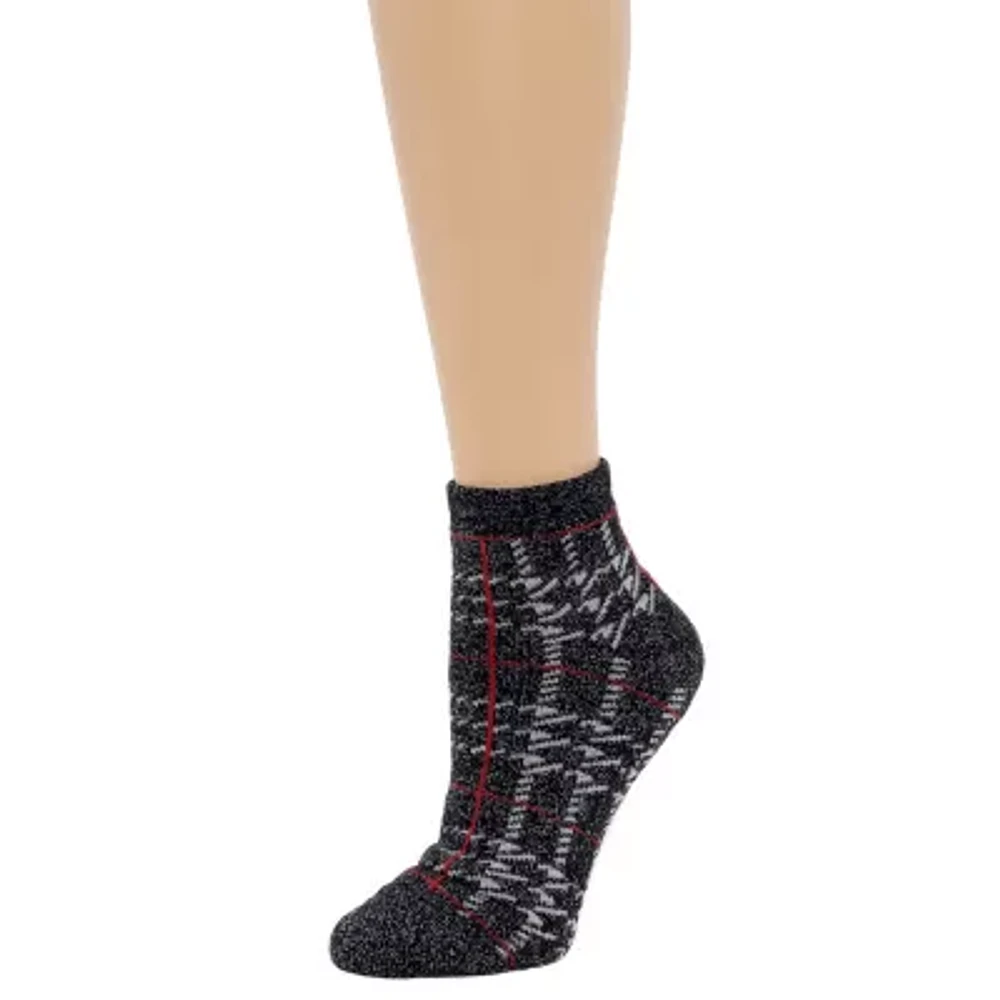 Cuddl Duds Terry Womens 1 Pair Quarter Ankle Socks