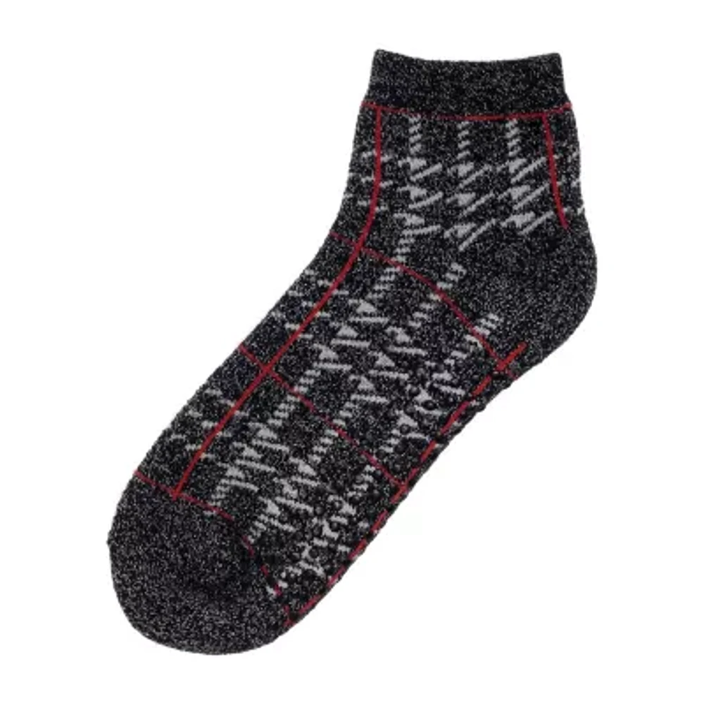 Cuddl Duds Terry Womens 1 Pair Quarter Ankle Socks