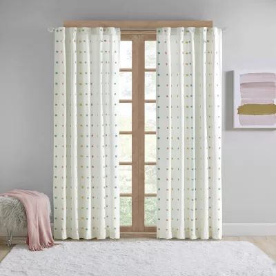 Intelligent Design Ensley 50"W X 84"L Rod Pocket Light-Filtering Single Curtain Panel