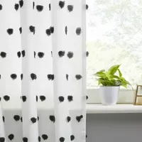 Intelligent Design Lauren Rod Pocket Embellished Sheer Single Curtain Panel