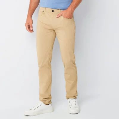 Stylus 5 Pocket Mens Slim Fit Flat Front Pant