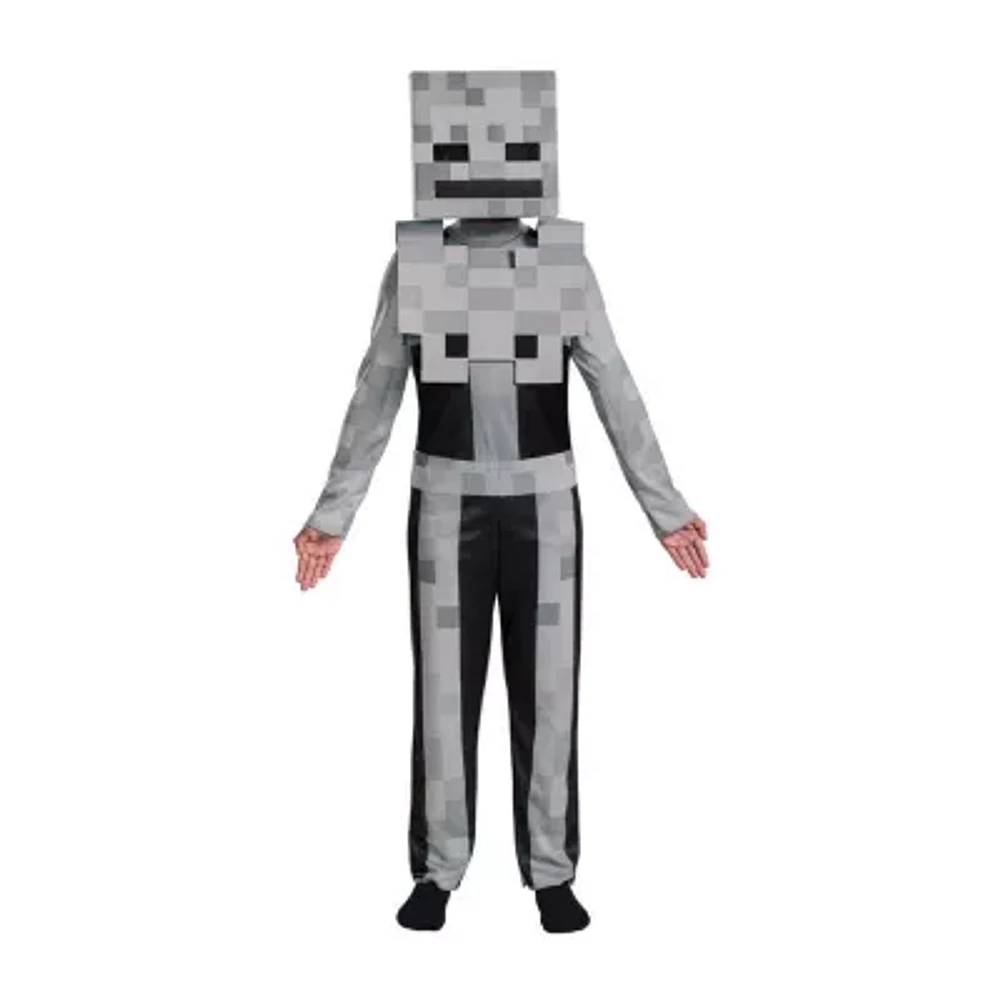 Little & Big Kid Boys Skeleton Classic Minecraft Costume