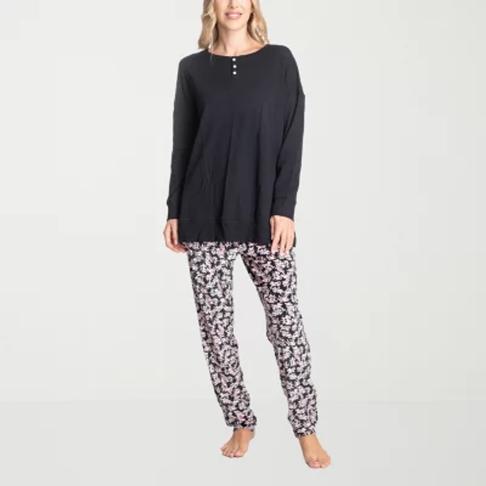 Hanes Womens Long Sleeve 2-pc. Pajama Sets