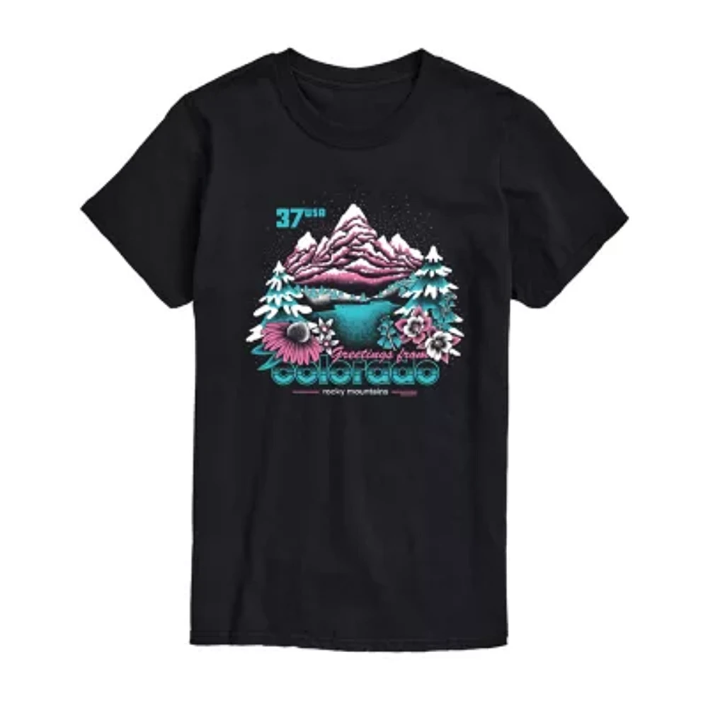 Mens Short Sleeve Colorado Graphic T-Shirt