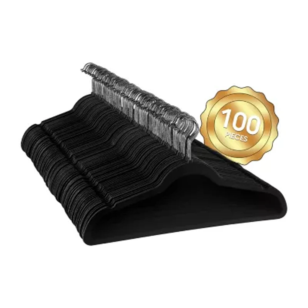 Elama Velvet Slim Profile Heavy Duty Felt -pc. Hangers