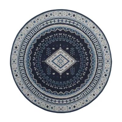Safavieh Classic Vintage Collection Border Geometric Round Area Rug