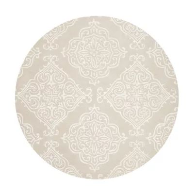 Safavieh Glamour Collection Aubrey Damask Round Area Rug