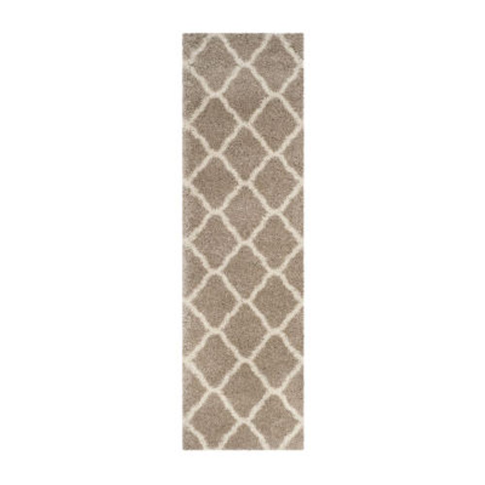 Safavieh Hudson Shag Collection Weldon Geometric Runner Rug