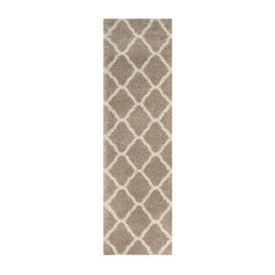 Safavieh Hudson Shag Collection Weldon Geometric Runner Rug