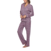 White Mark Womens Long Sleeve 2-pc. Pajama Sets