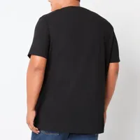 St. John's Bay Super Soft Big and Tall Mens V Neck Short Sleeve Moisture Wicking T-Shirt