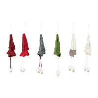 Northlight Gnomes Plush 6-pc. Christmas Ornament