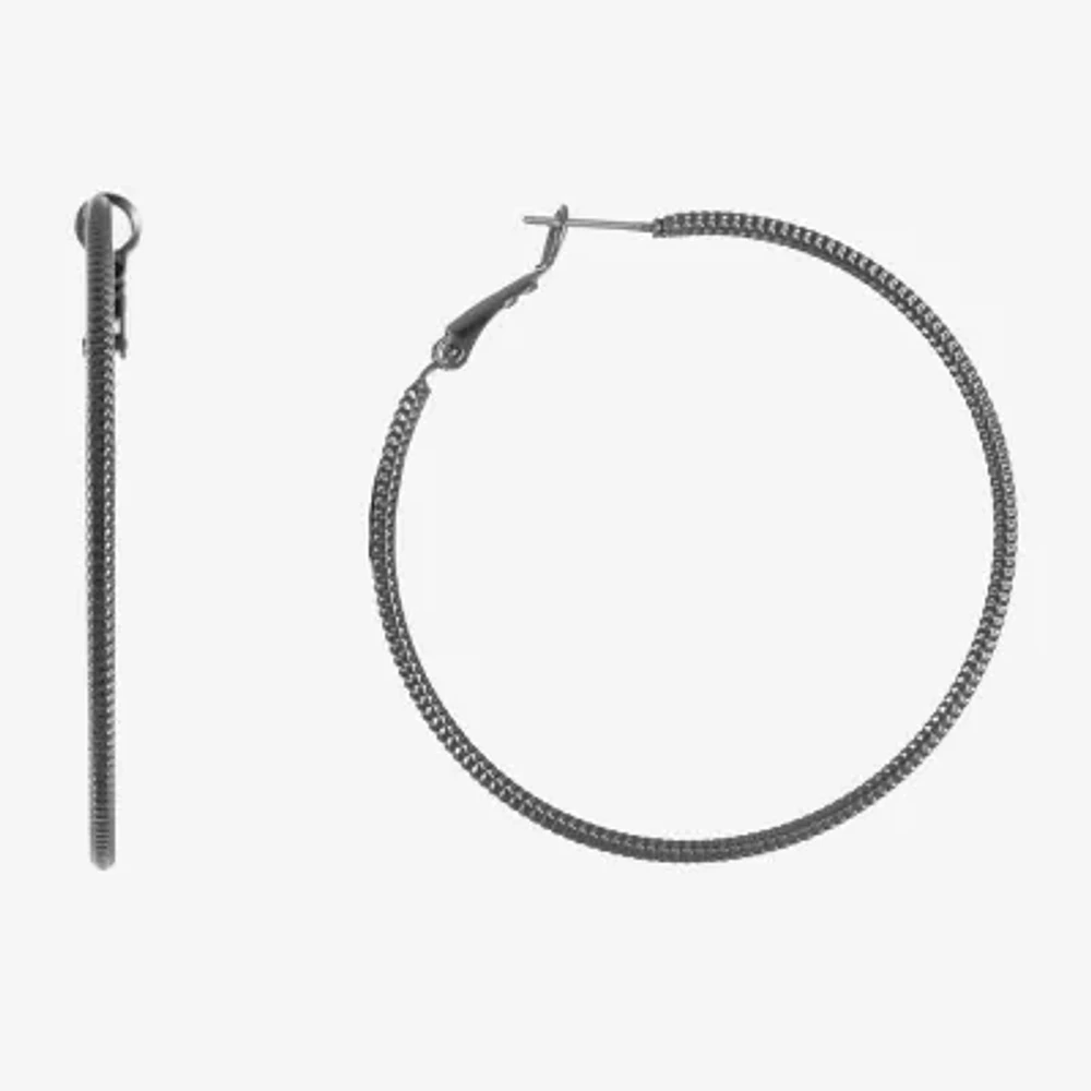 Liz Claiborne Large Womens 50mm Hypoallergenic Hoop Earrings