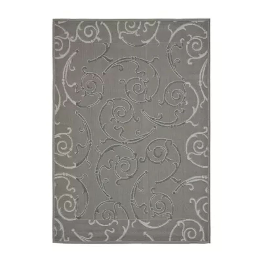 Safavieh Courtyard Collection Hoyt Floral Indoor/Outdoor Area Rug