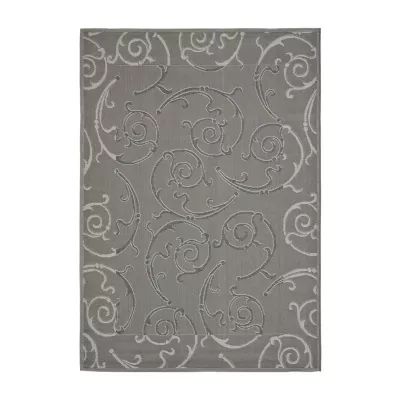 Safavieh Courtyard Collection Hoyt Floral Indoor/Outdoor Area Rug
