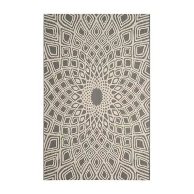Safavieh Courtyard Collection Jacinth Geometric Indoor/Outdoor Area Rug