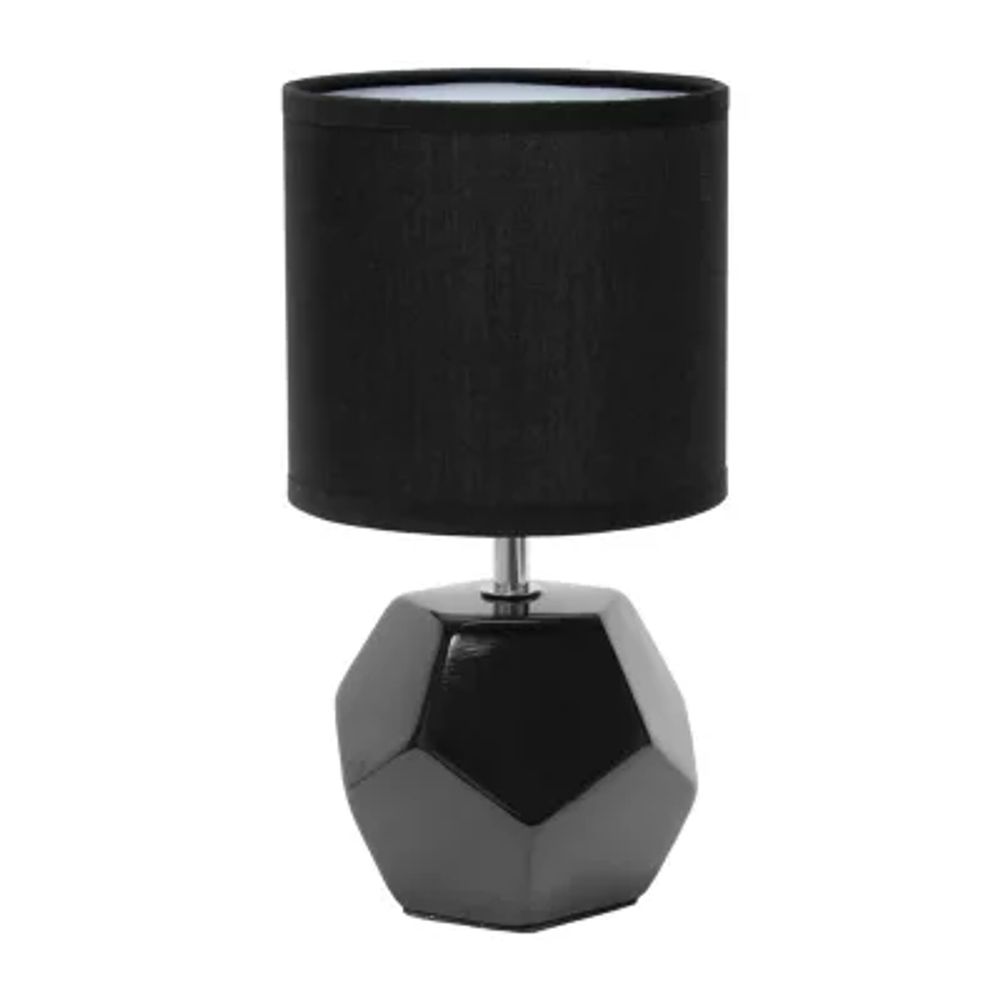 Simple Designs Round Prism Mini Table Lamp