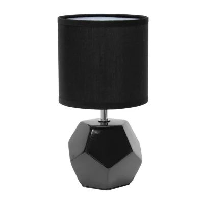 Simple Designs Round Prism Mini Table Lamp