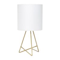 All The Rages Simple Designs Down To Wire With Fabric Shade Metal Table Lamp