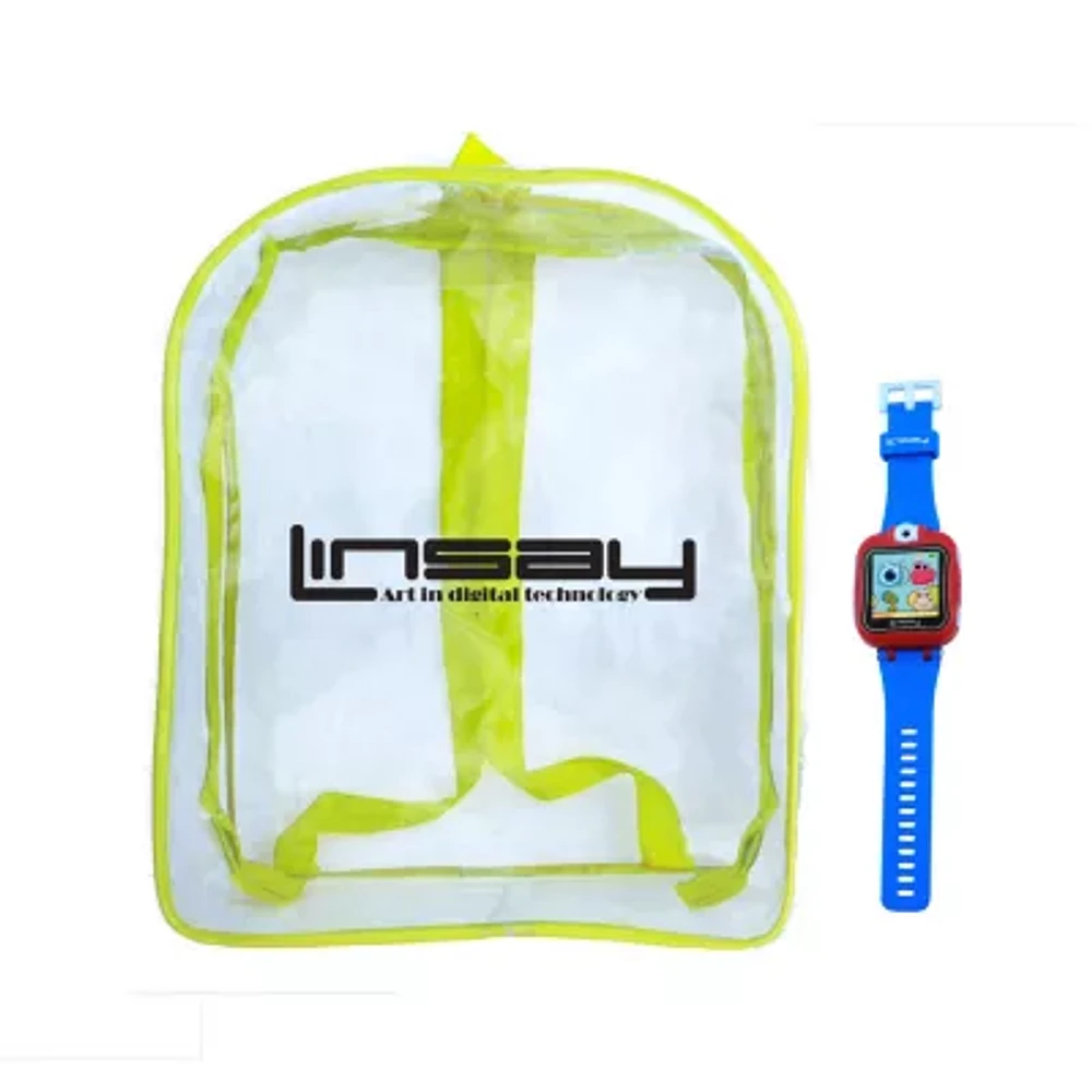 Linsay 1.5 Kids Blue Smart Watch With Bag