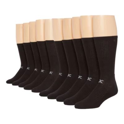 Xersion Quick-Dri Mens 10 Pair Crew Socks