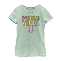 Little & Big Kid Girls Crew Neck Short Sleeve Regular Fit Care Bears Graphic T-Shirt