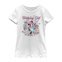 Disney Little & Big Kid Girls Crew Neck Short Sleeve Regular Fit Minnie Mouse Graphic T-Shirt