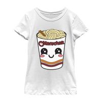 Maruchan Little & Big Kid Girls Crew Neck Short Sleeve Regular Fit Graphic T-Shirt