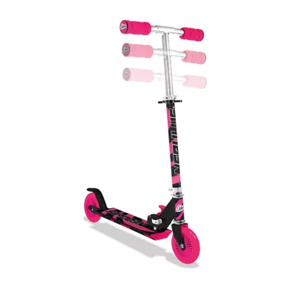 Ozbozz Nebulus Two Wheel Kids Scooter: Pink & Black Scooter