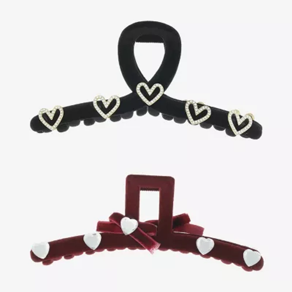 Arizona Heart 2-pc. Hair Clip