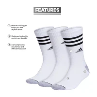 adidas Cushion Mens 3 Pair Crew Socks