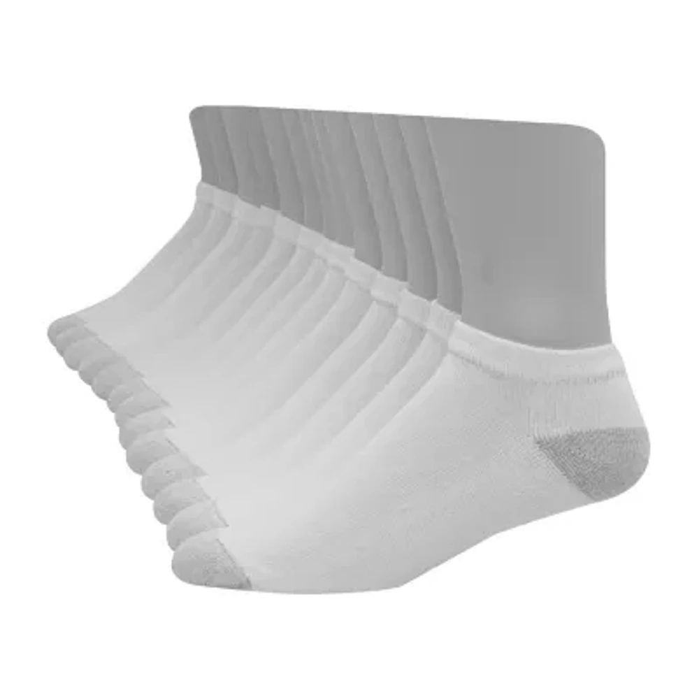 Hanes Ultimate Mens Multi-Pack 12 Pair Big and Tall Low Cut Socks