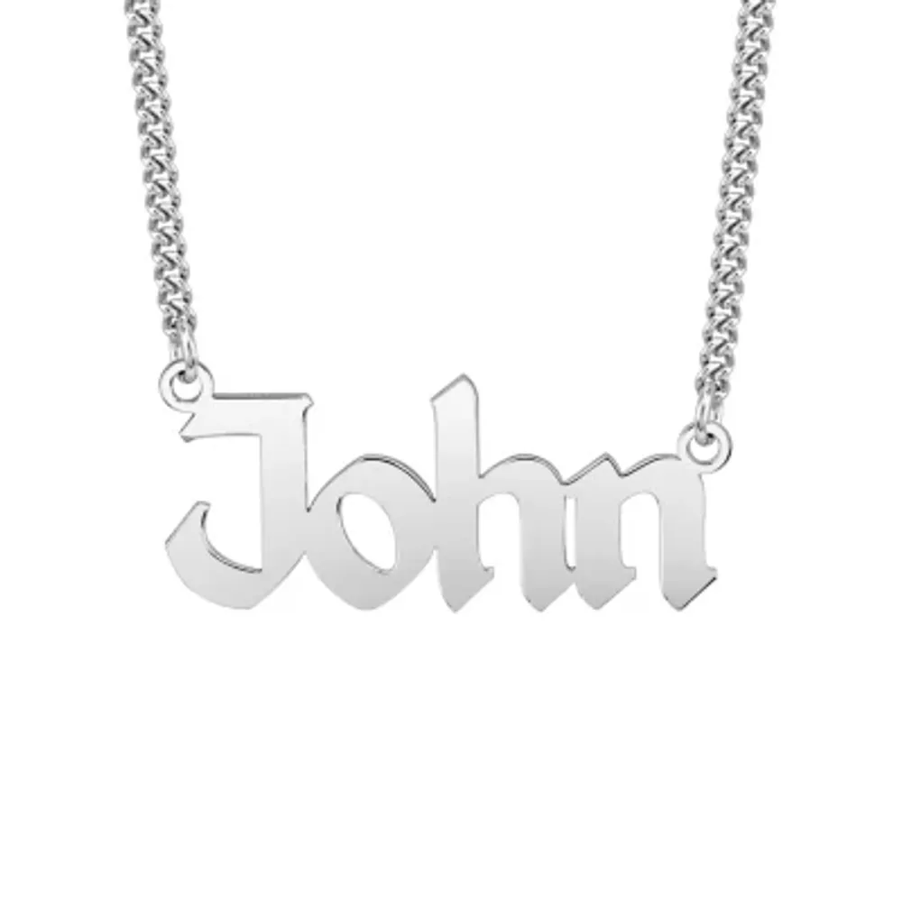 Mens 24K Gold Over Silver 20 Inch Pendant Necklace