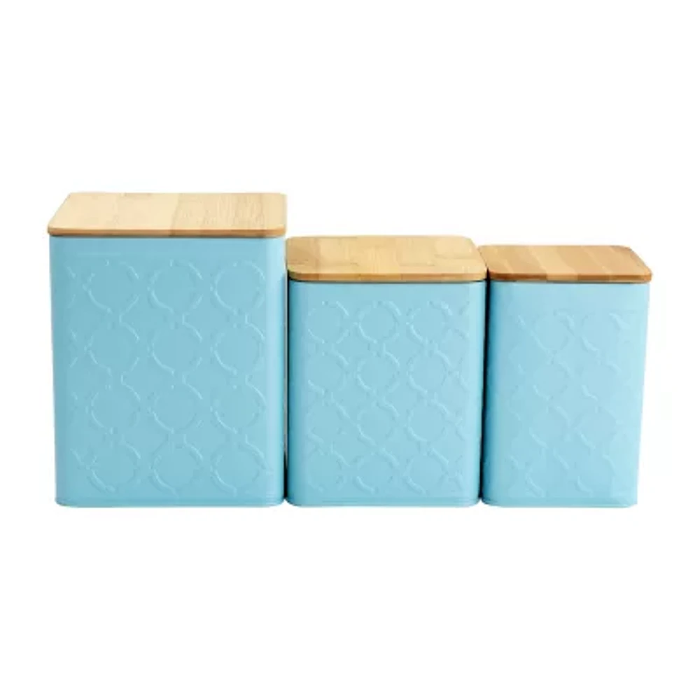 MegaChef Square Iron 3-pc. Canister