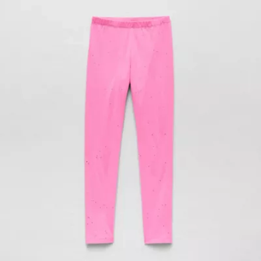Thereabouts Sparkle Little & Big Kid Girls Knit Full Length Leggings