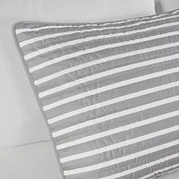 Intelligent Design Matteo Reversible Quilt Set With Throw Pillows