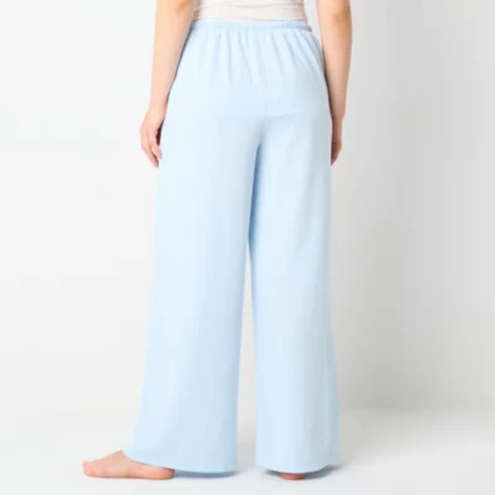 Arizona Fleece Womens Wide Leg Regular Fit Juniors Fleece Sweatpant