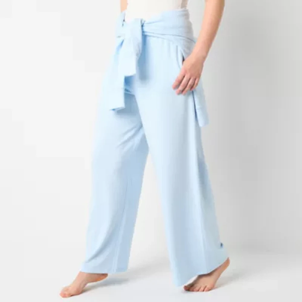 Arizona Fleece Womens Wide Leg Regular Fit Juniors Fleece Sweatpant