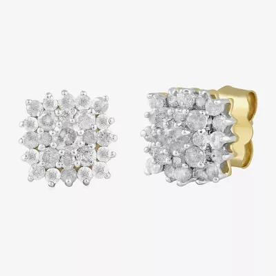 Womens 1 CT. T.W. Natural White Diamond 10K Gold 2-pc. Jewelry Set