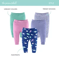 The Peanutshell Baby Girls Easy-on + Easy-off Straight Regular Fit Pull-On Pant