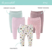 The Peanutshell Baby Girls Easy-on + Easy-off Straight Regular Fit Pull-On Pant