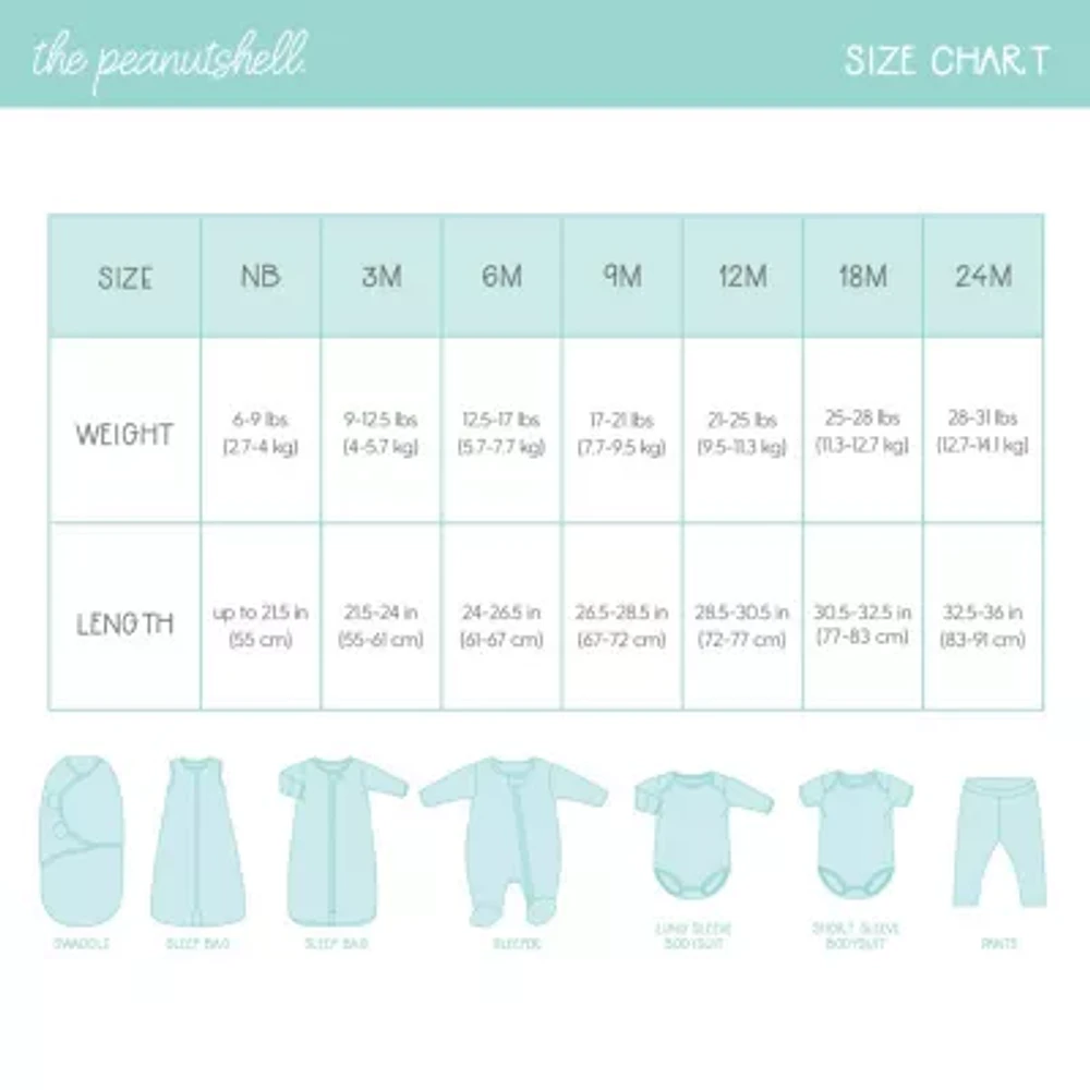 The Peanutshell Baby Unisex Easy-on + Easy-off Straight Regular Fit Pull-On Pant