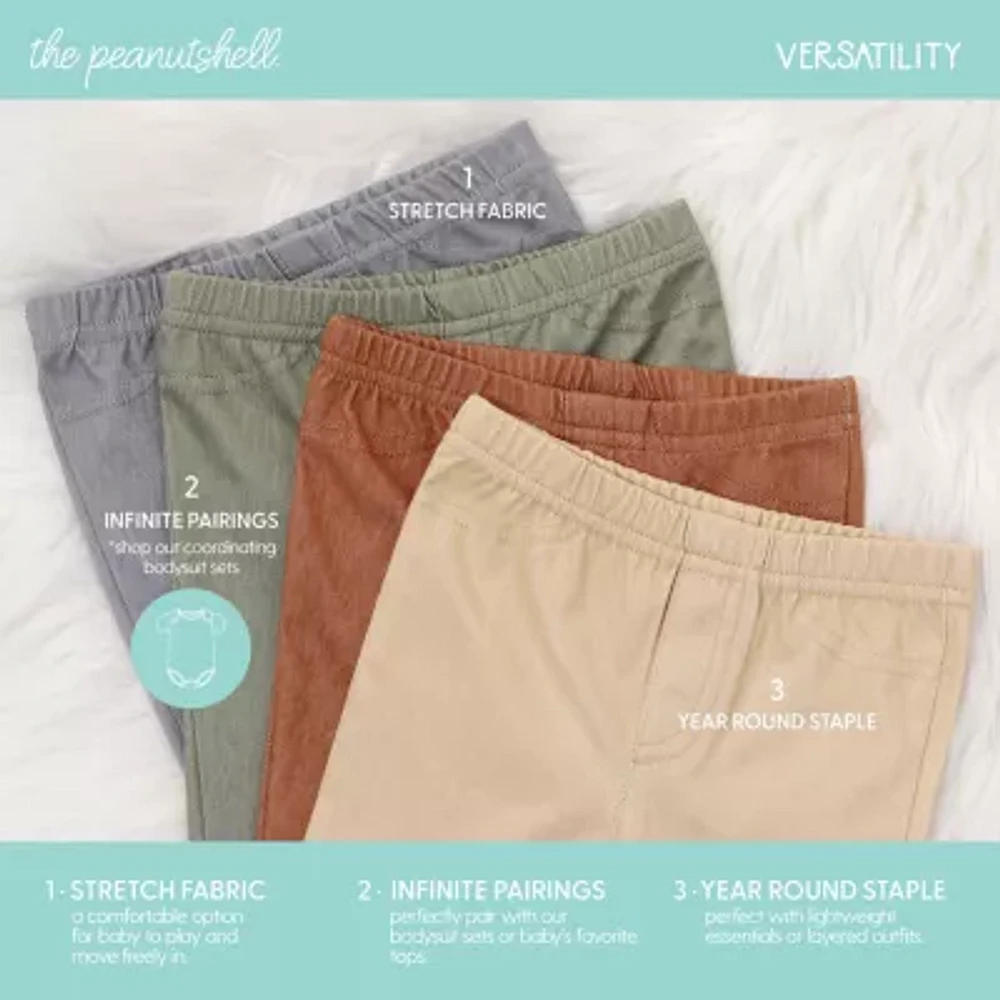 The Peanutshell Baby Unisex Easy-on + Easy-off Straight Regular Fit Pull-On Pant