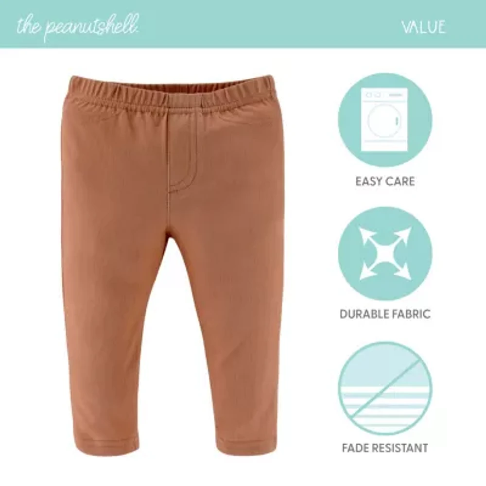 The Peanutshell Baby Unisex Easy-on + Easy-off Straight Regular Fit Pull-On Pant